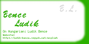 bence ludik business card